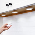 Wireless LED Puck Lights - Versatile Battery Operated 6 Pc with Remote