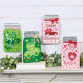 Lighted Mason Jar Wall Plaque With Saying for Valentine's and St Patrick's