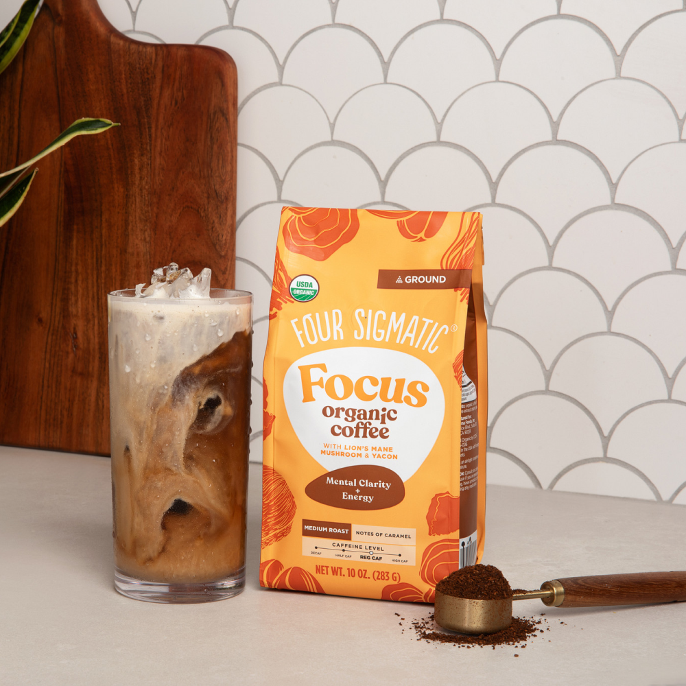 Focus Ground Coffee - Medium - Medium Roast Superfood Coffee Blend