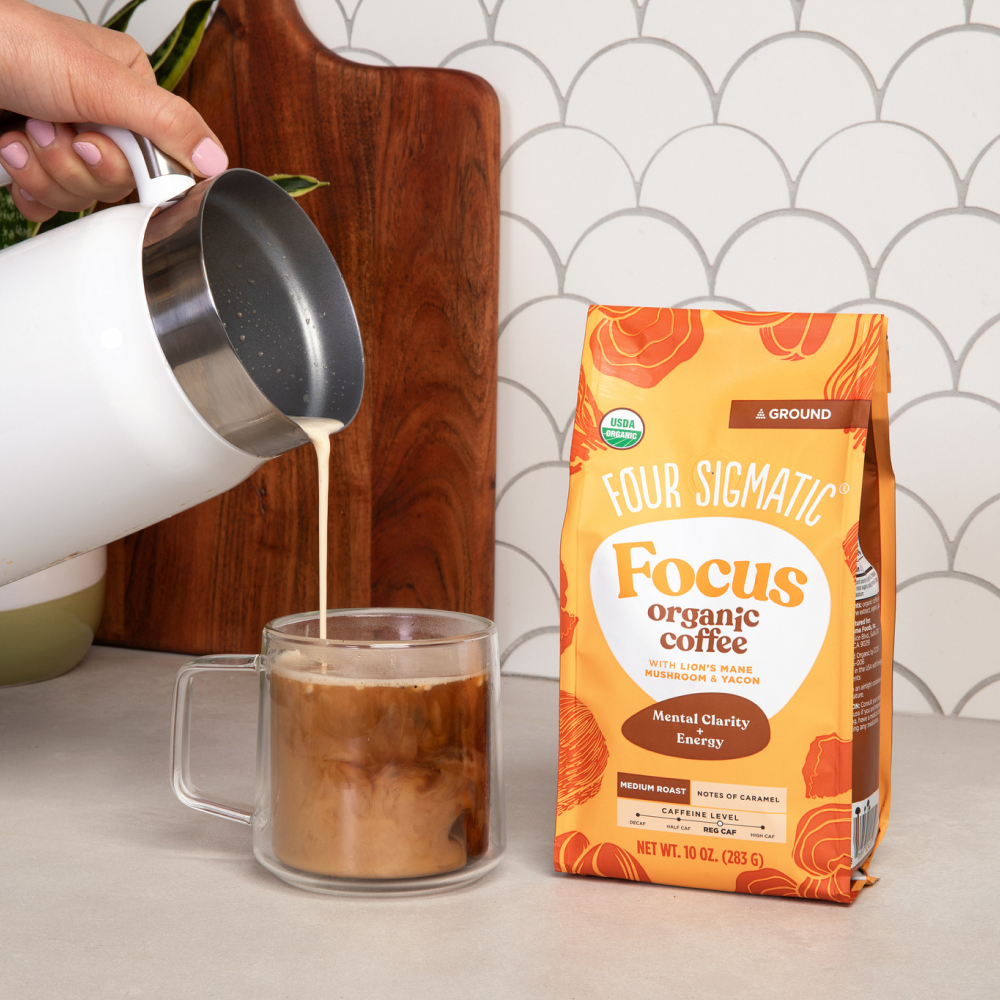 Focus Ground Coffee - Medium - Medium Roast Superfood Coffee Blend