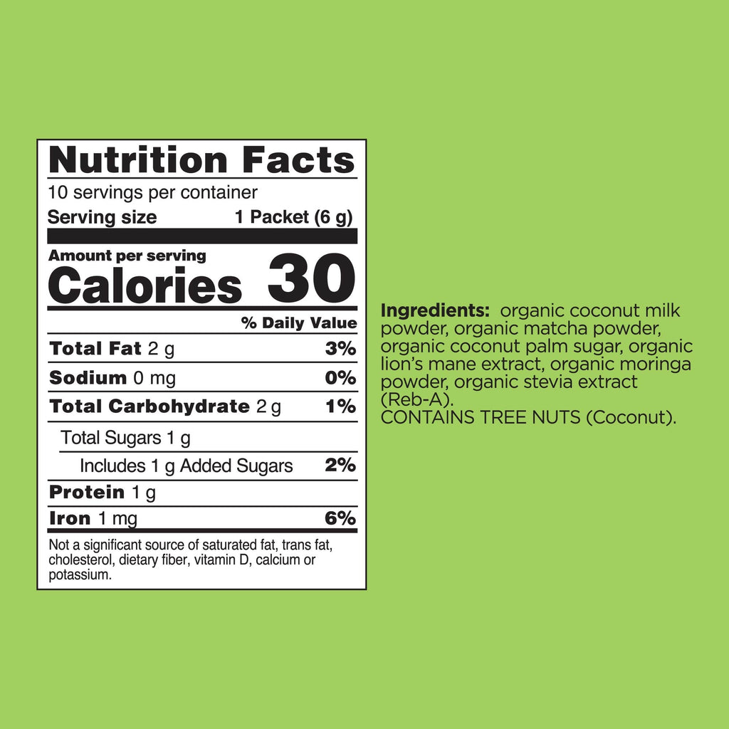 Focus Matcha Latte Packets - Matcha Latte Daily Latte Blend