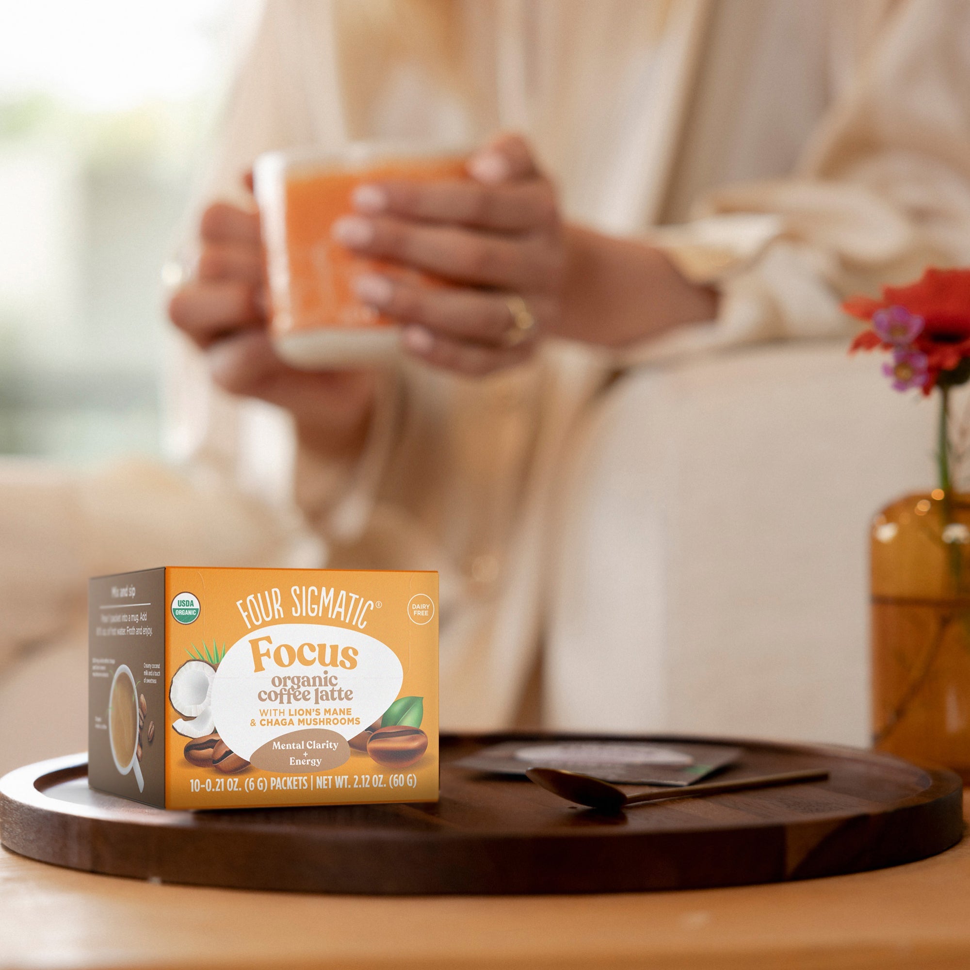 Focus Instant Coffee Latte Packets - Coffee Latte Daily Latte Blend