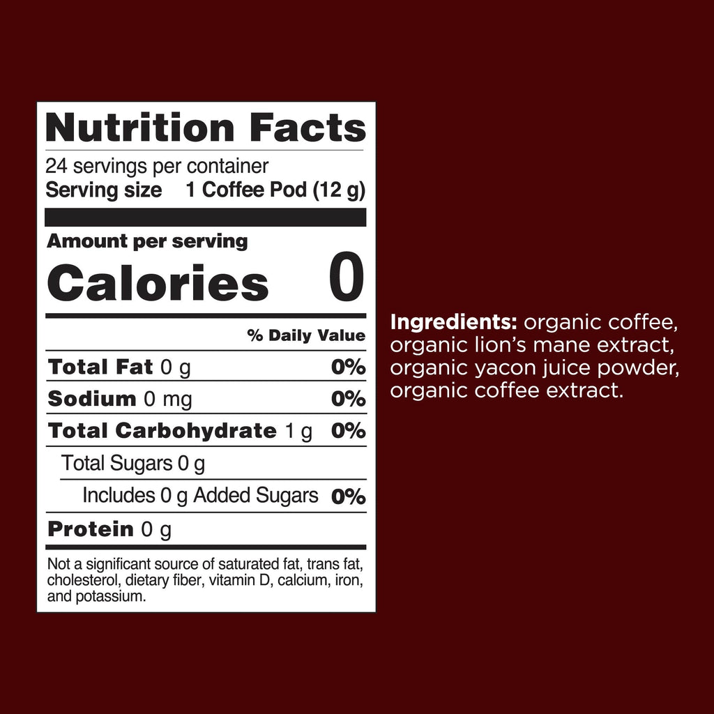 Focus High Caf Coffee Pods (24ct) - Focus High Caf Organic Coffee Pods
