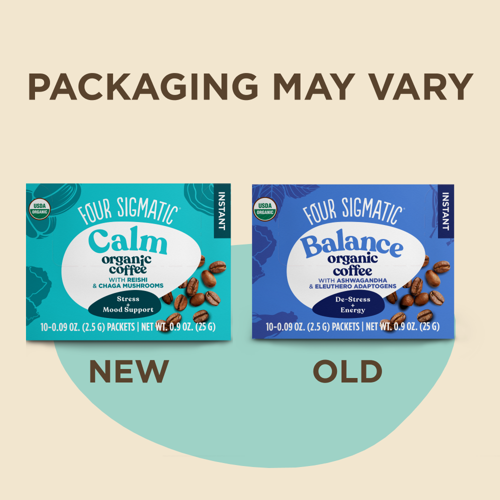 Calm Instant Coffee Packets - Calm Superfood Coffee Blend