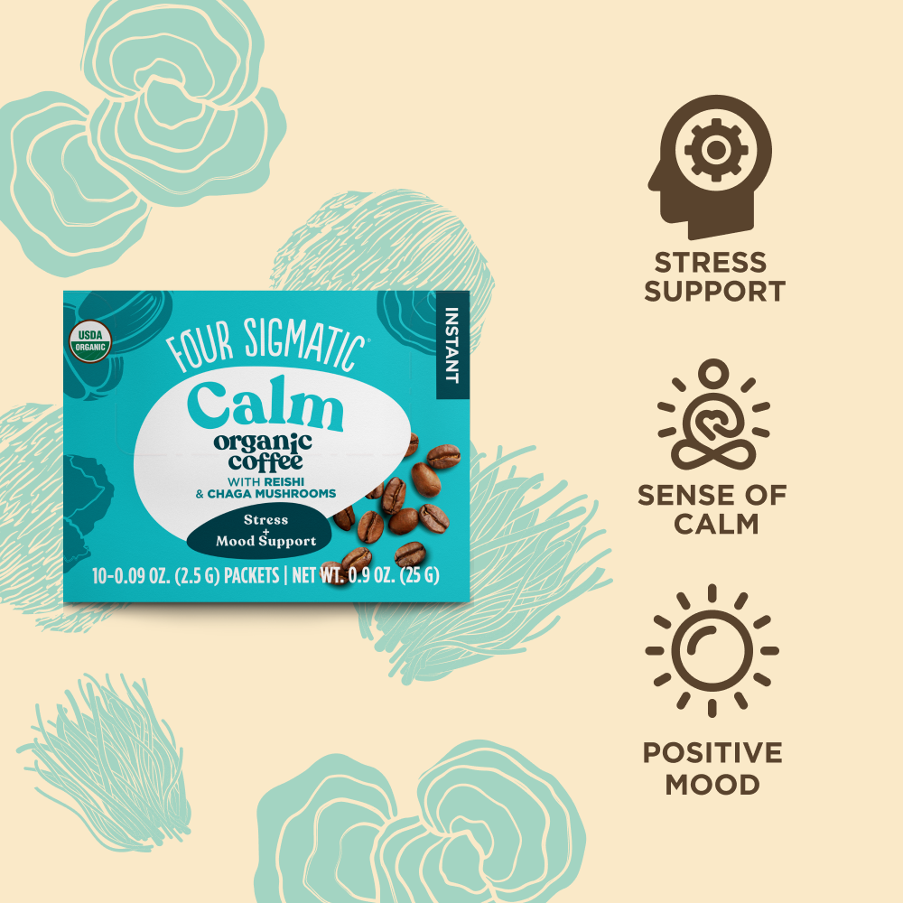 Calm Instant Coffee Packets - Calm Superfood Coffee Blend