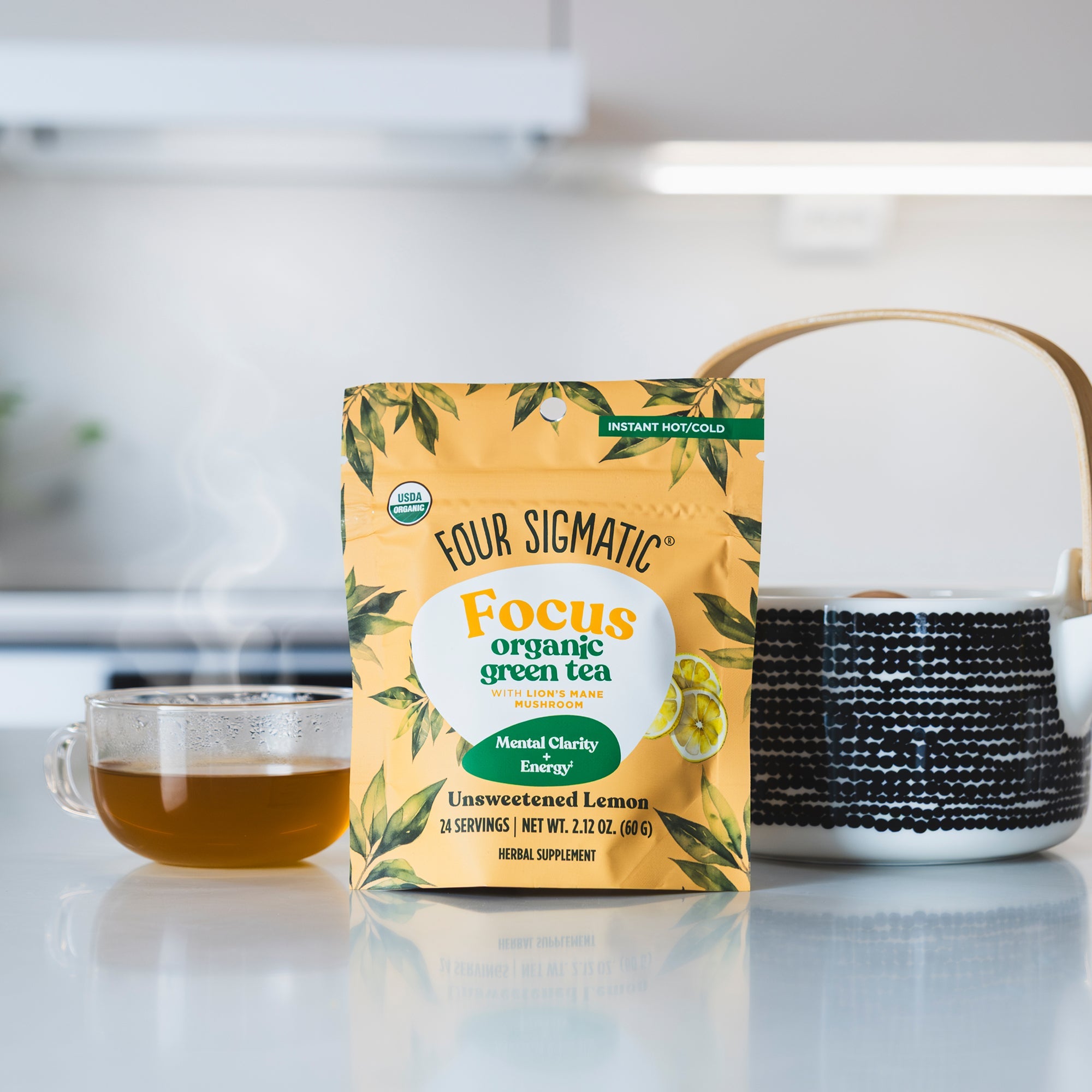 Focus Green Tea - Focus Mushroom Tea Blend