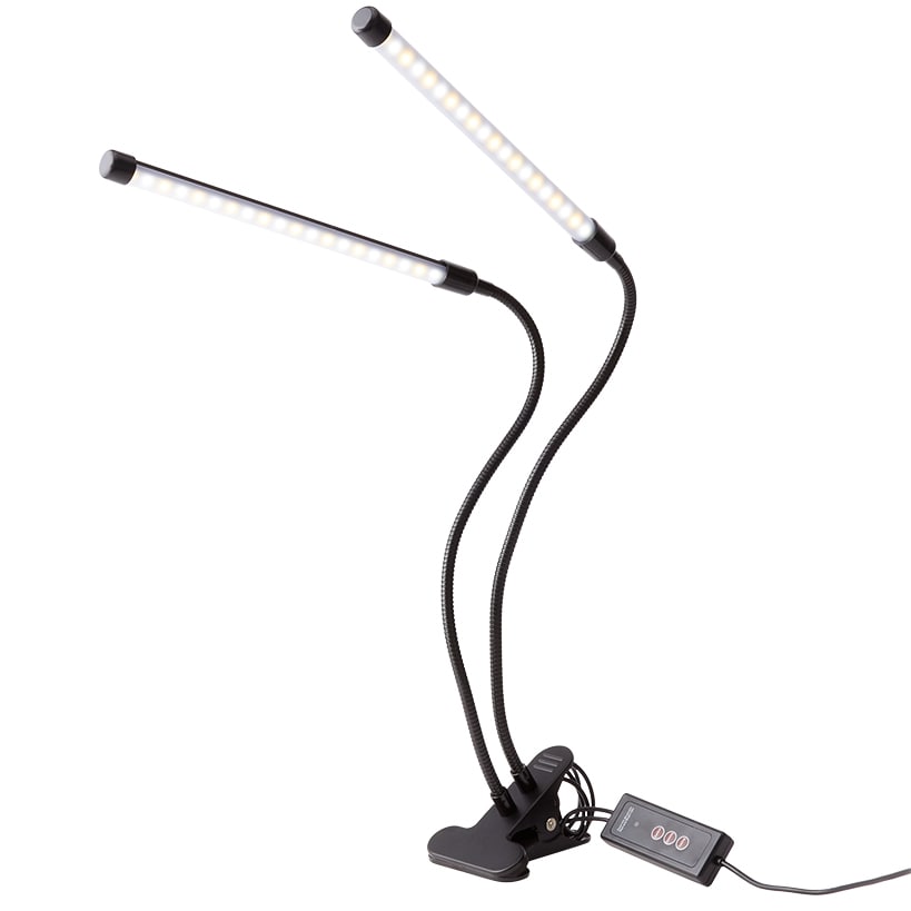 Dual LED Desk Lamp 3 Color Modes 5 Dimming Levels and Timer