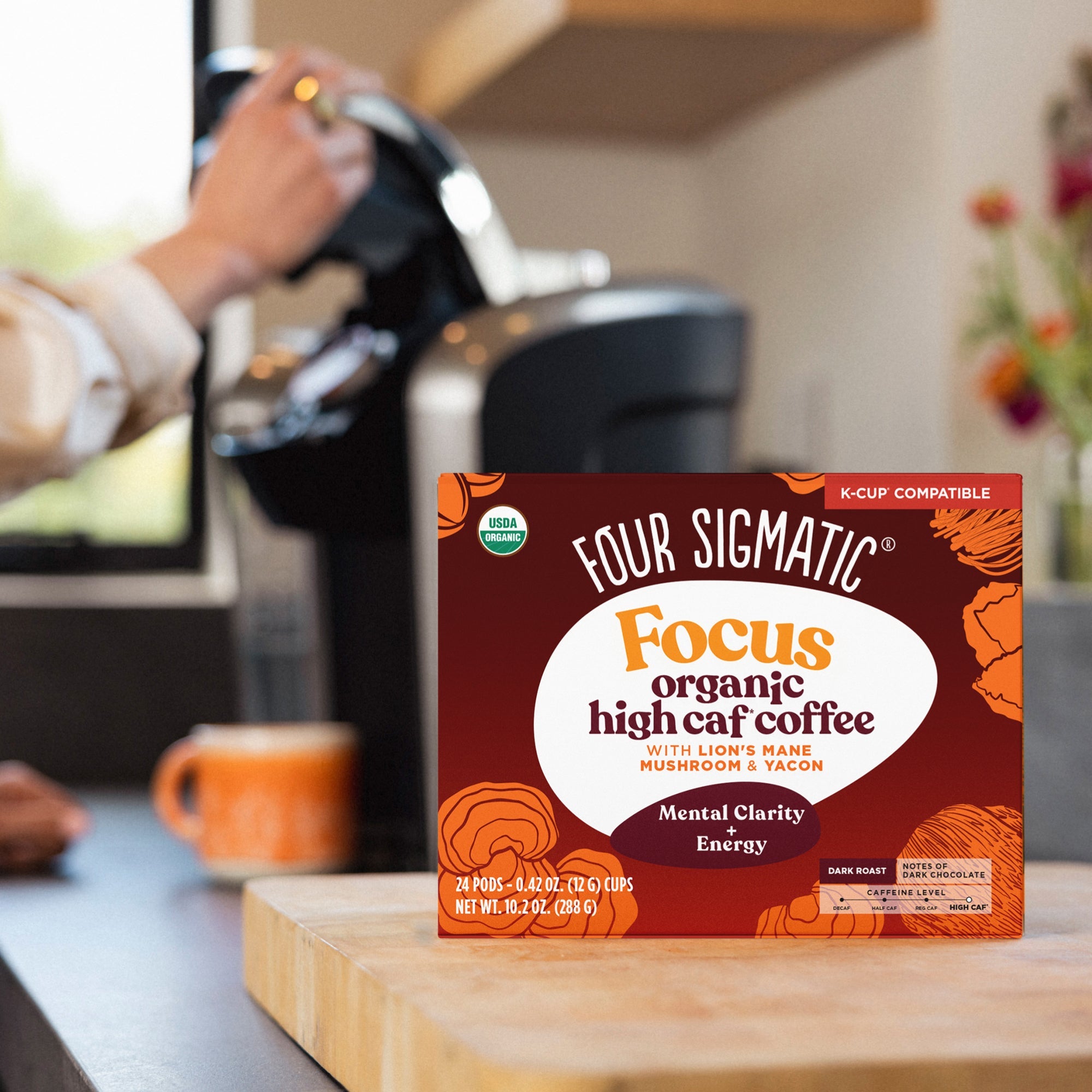 Focus High Caf Coffee Pods (24ct) - Focus High Caf Organic Coffee Pods