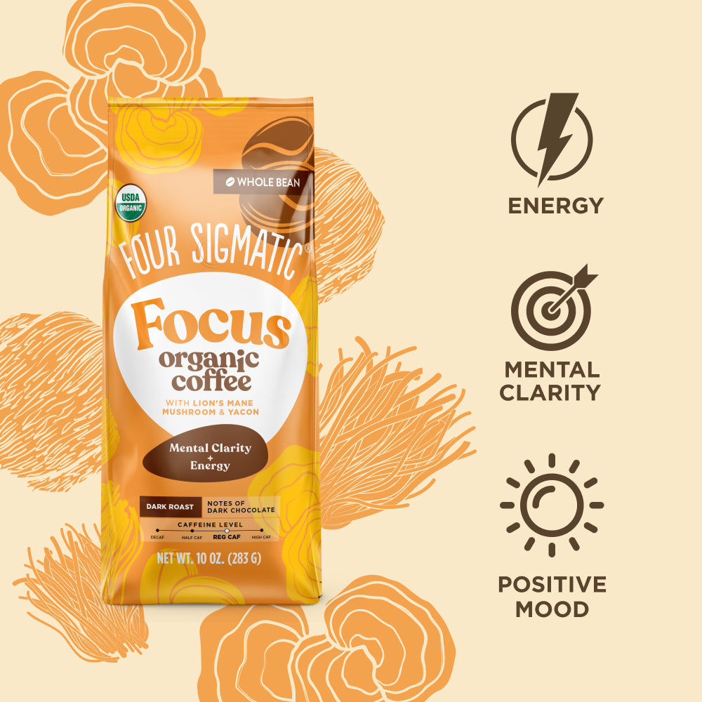 Focus Whole Bean Coffee - Whole Bean Superfood Coffee Beans