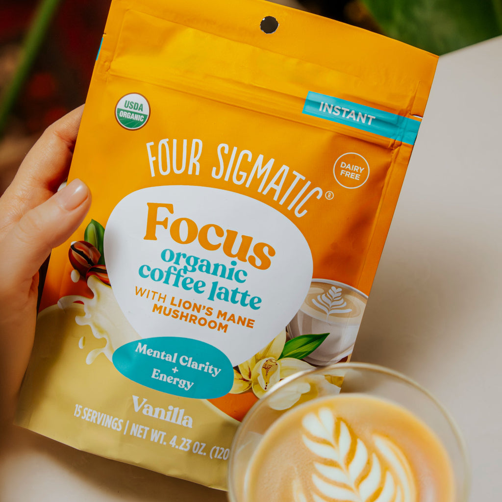 Focus Organic Coffee Latte - Vanilla - Vanilla Coffee Latte Daily Latte Blend