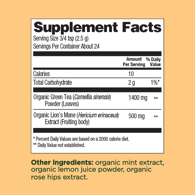 Focus Green Tea - Focus Mushroom Tea Blend