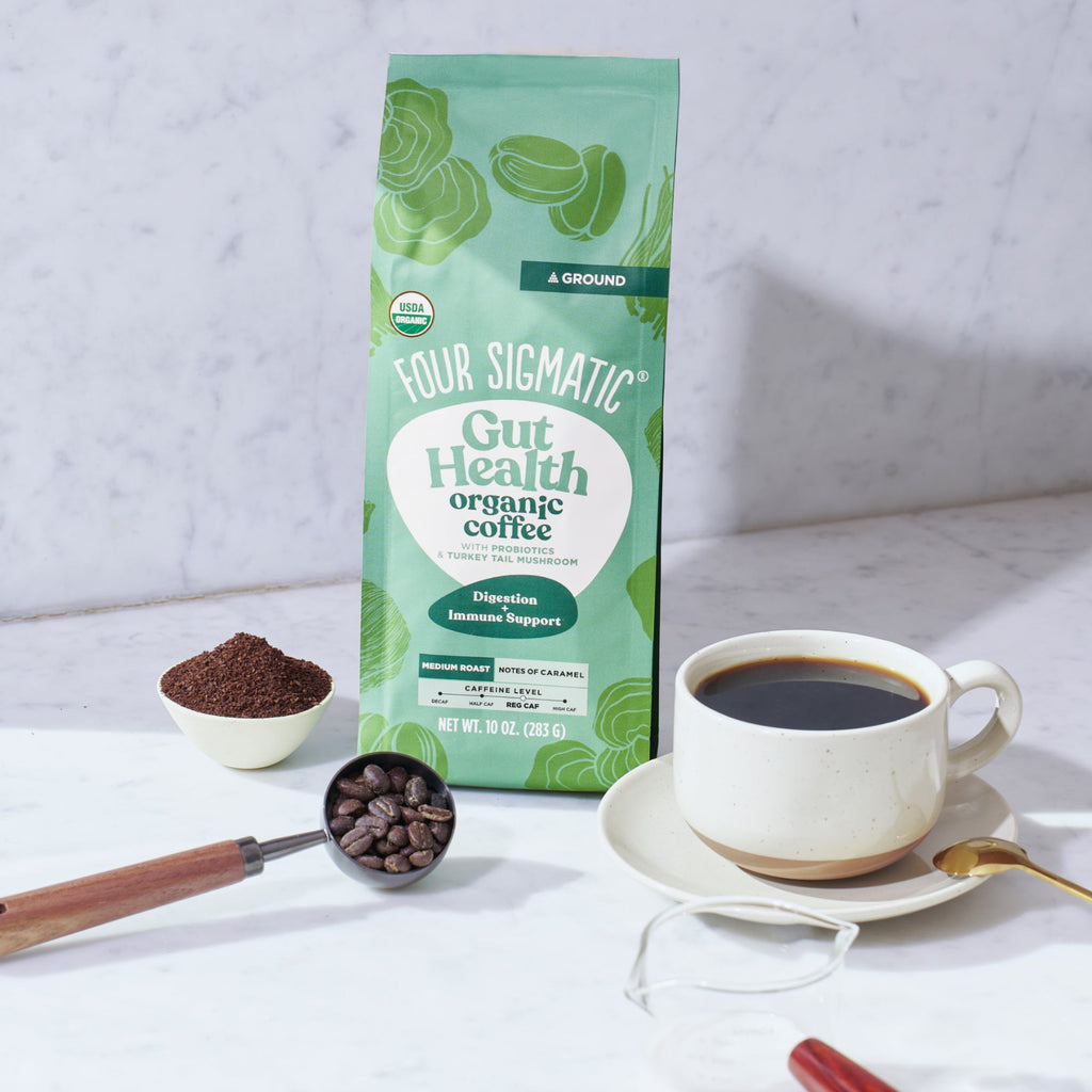 Gut Health Ground Coffee - Medium - Gut Health Medium Roast Superfood Coffee Blend