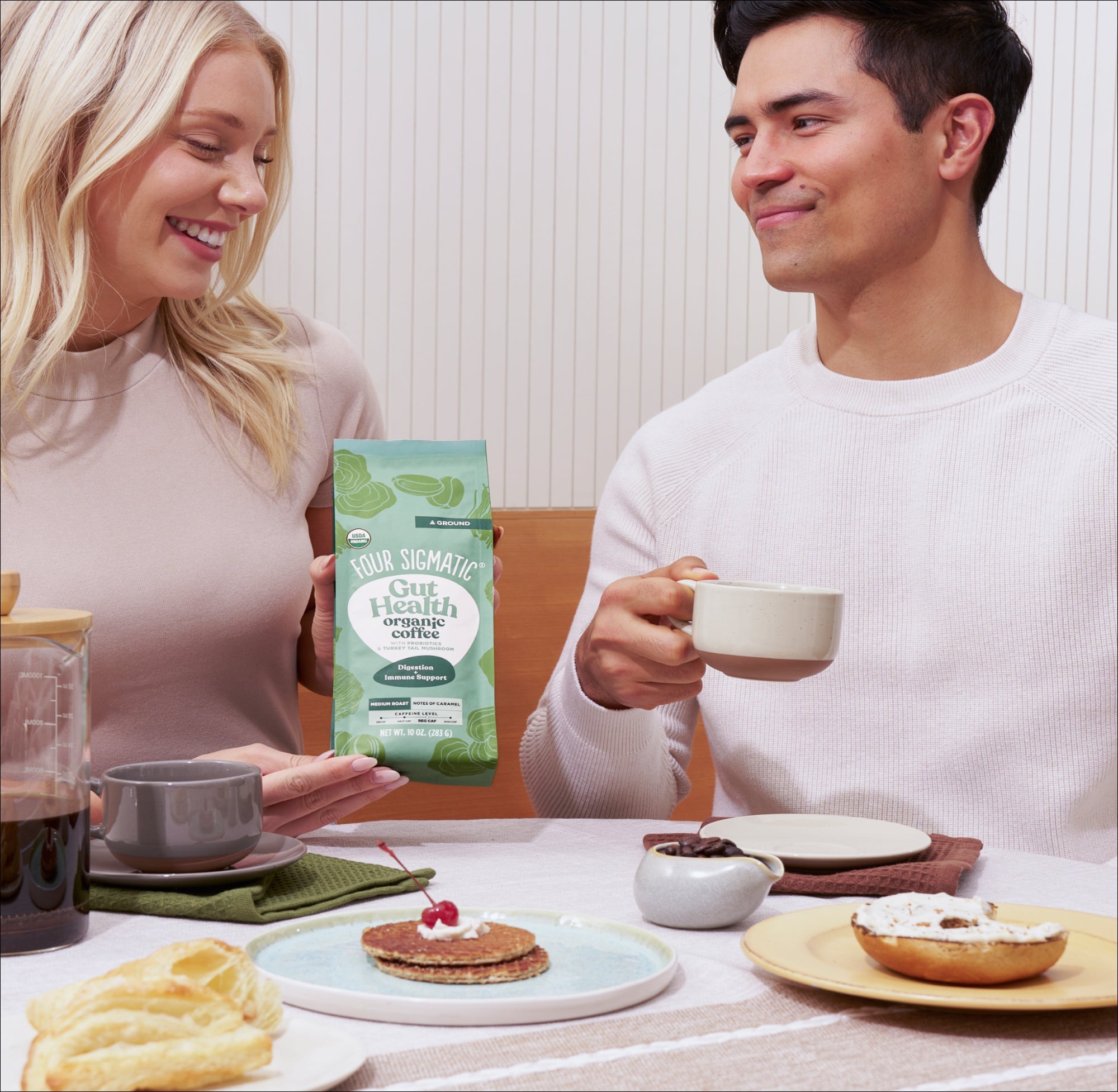 Gut Health Ground Coffee - Medium - Gut Health Medium Roast Superfood Coffee Blend