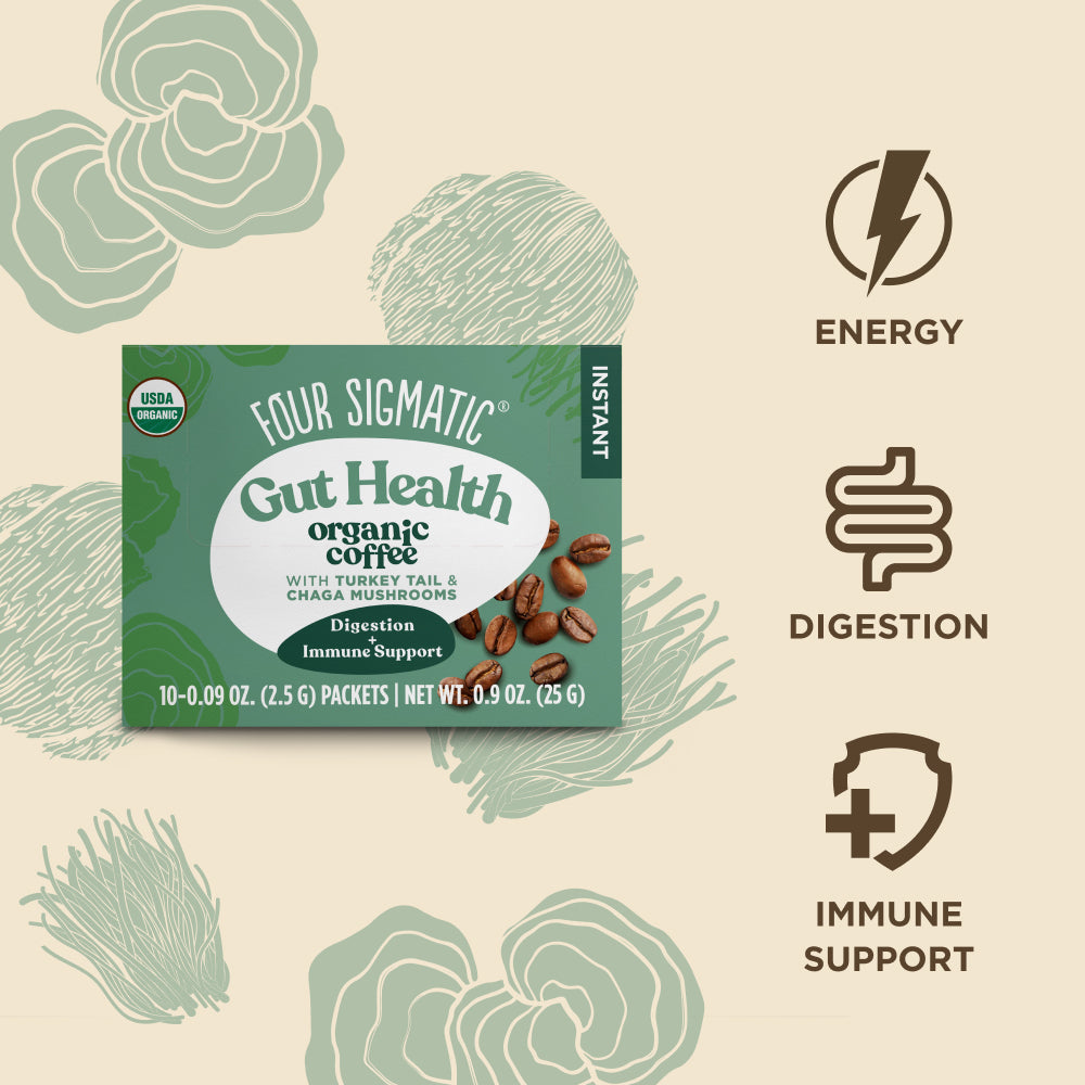 Gut Health Instant Coffee Packets - Gut Health Superfood Coffee Blend