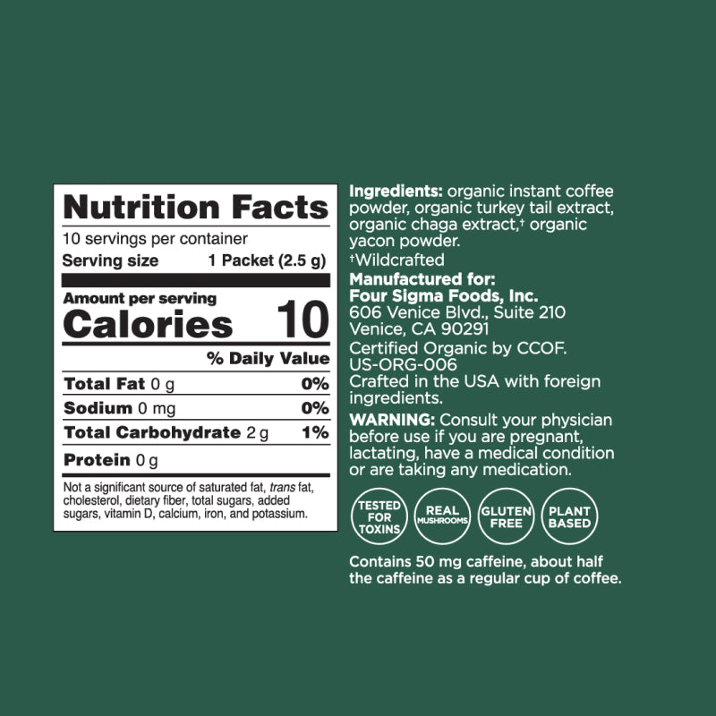 Gut Health Instant Coffee Packets - Gut Health Superfood Coffee Blend