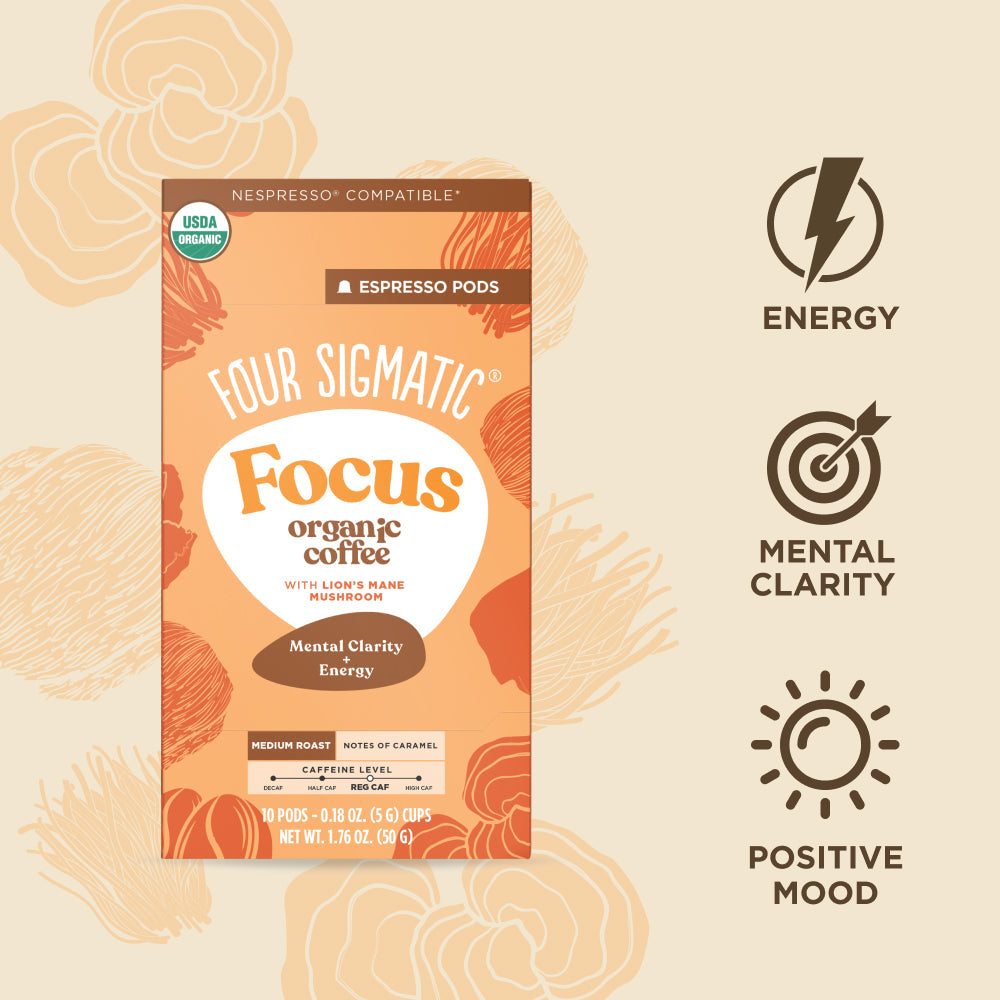 Focus Medium Roast Espresso Pods (10ct) - Medium Roast Daily Espresso Pods