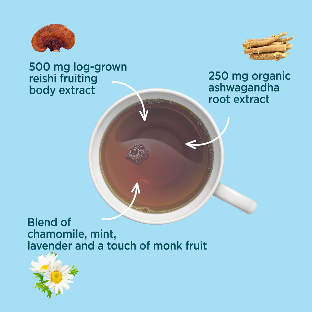 Calm Herbal Tea - Calm Mushroom Tea Blend