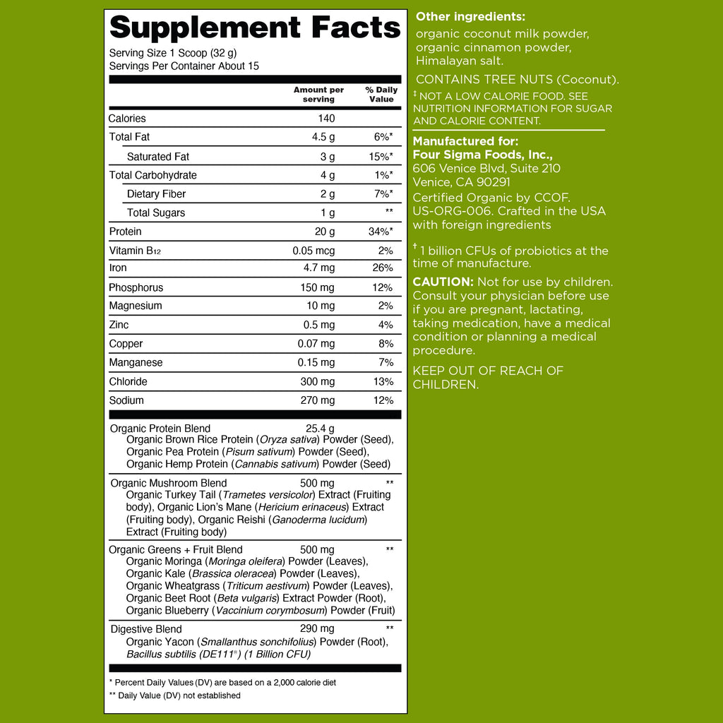 Plant-Based Protein – Unflavored - Unflavored Daily Protein Formula