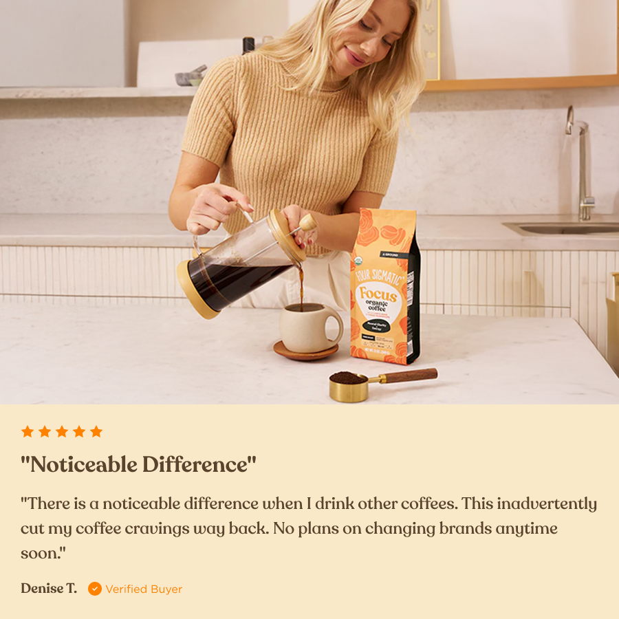 Focus Ground Coffee - Dark - Dark Roast Superfood Coffee Blend