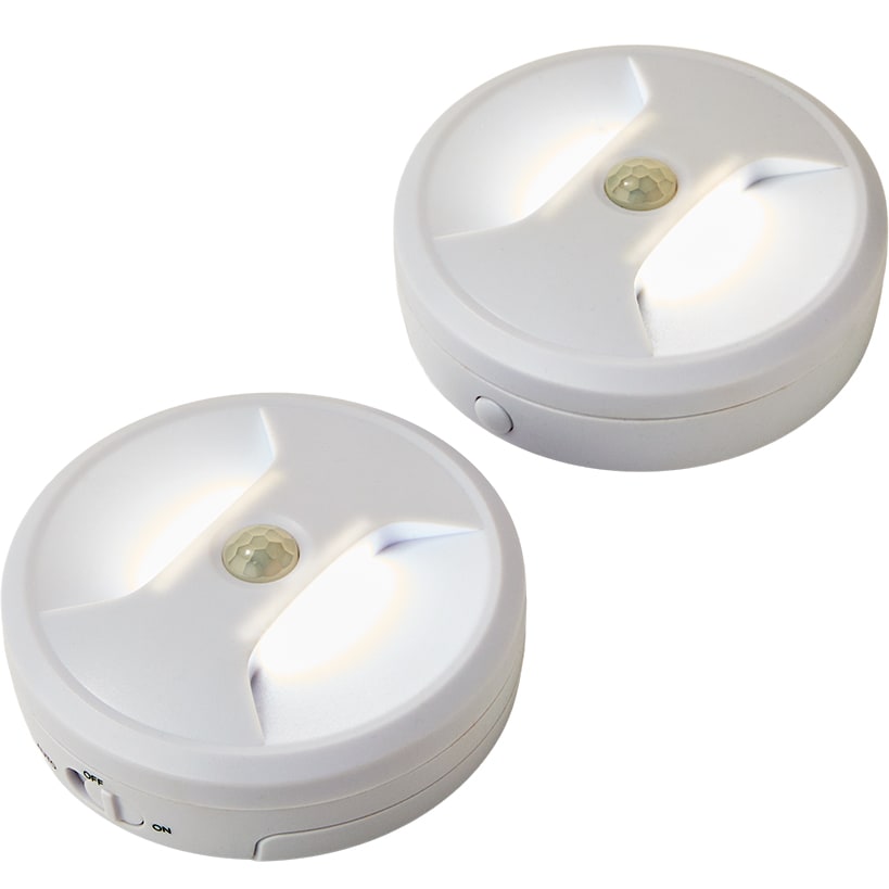 Ideaworks® Motion Sensor LED Night Lights - Multi Directional Set of 2