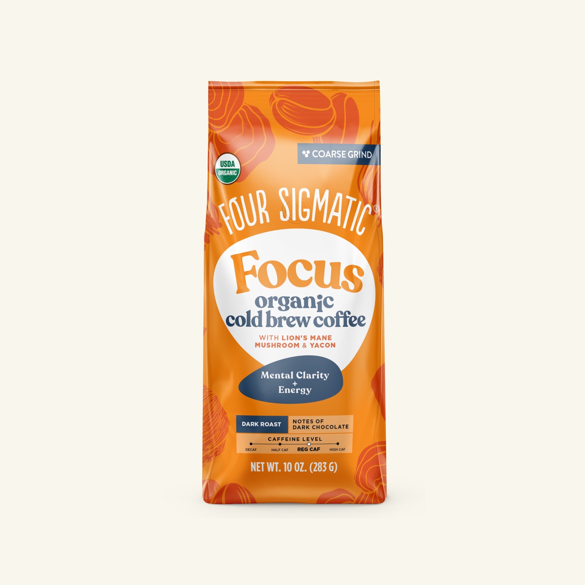 Focus Cold Brew Ground Coffee - Daily Cold Brew Mushroom Coffee