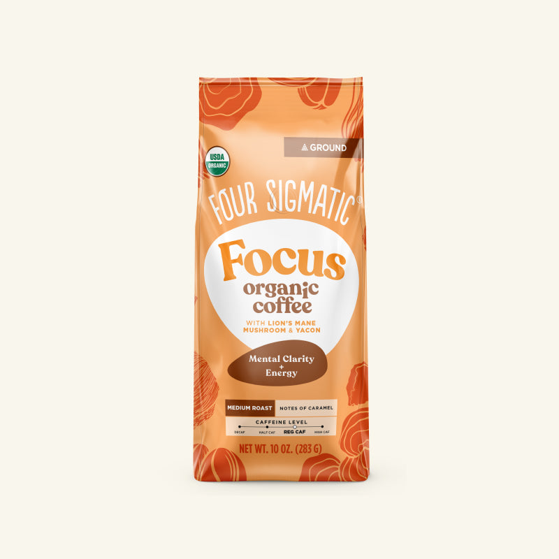 Focus Ground Coffee - Medium - Medium Roast Superfood Coffee Blend