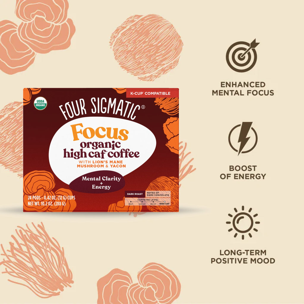 Focus High Caf Coffee Pods (24ct) - Focus High Caf Organic Coffee Pods