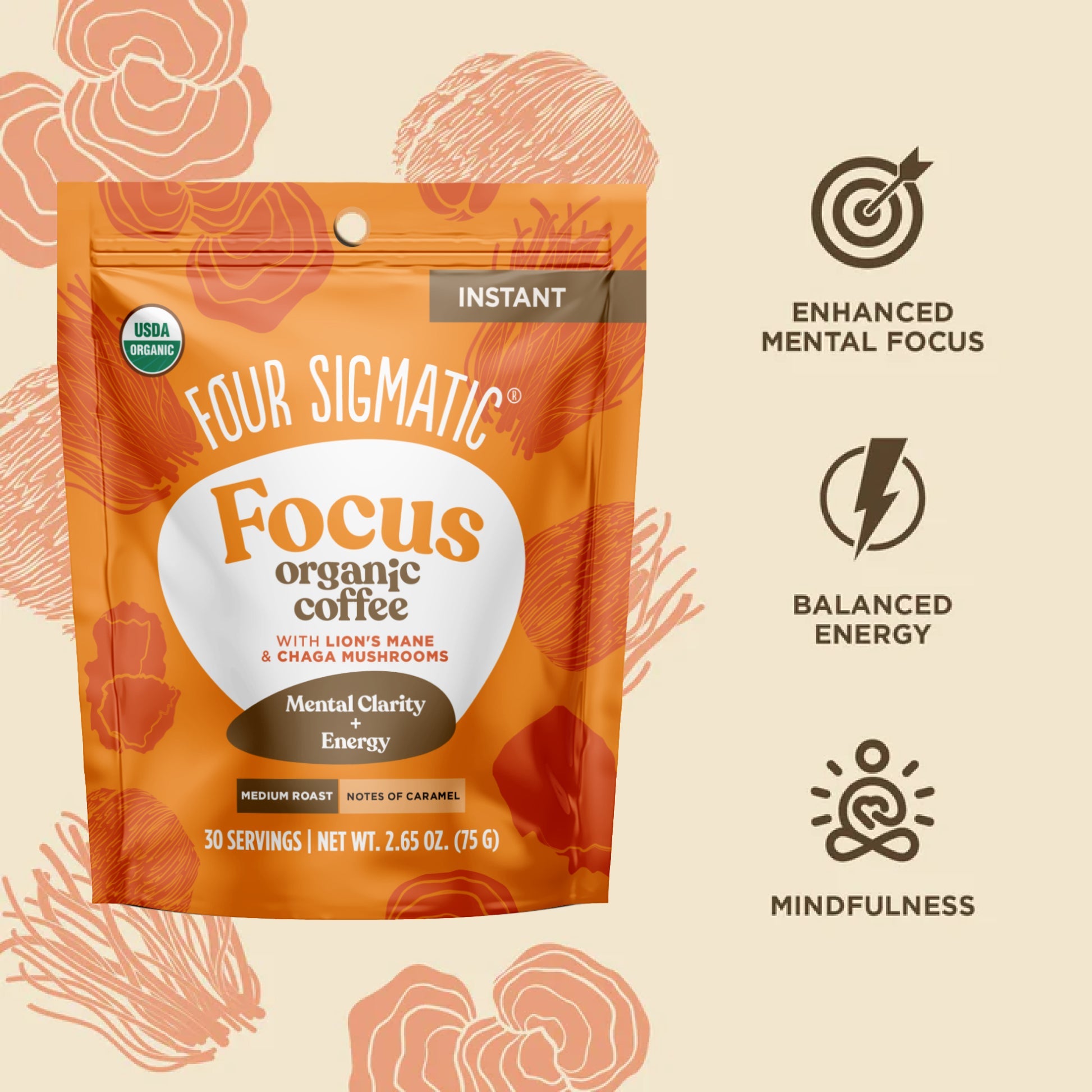 Focus Instant Coffee Multiserve - Focus Superfood Coffee Blend