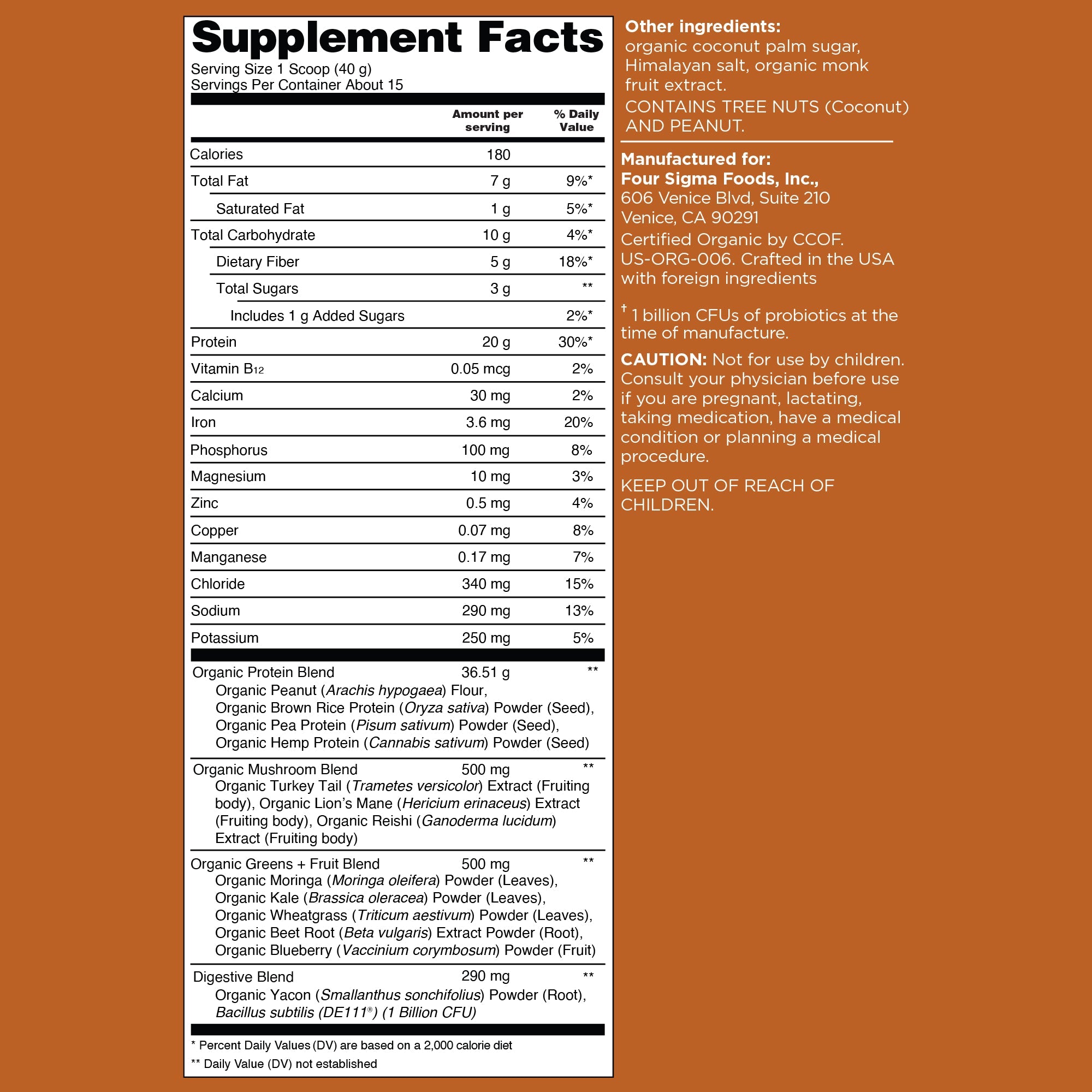 Plant-Based Protein – Peanut Butter - Peanut Butter Daily Protein Formula