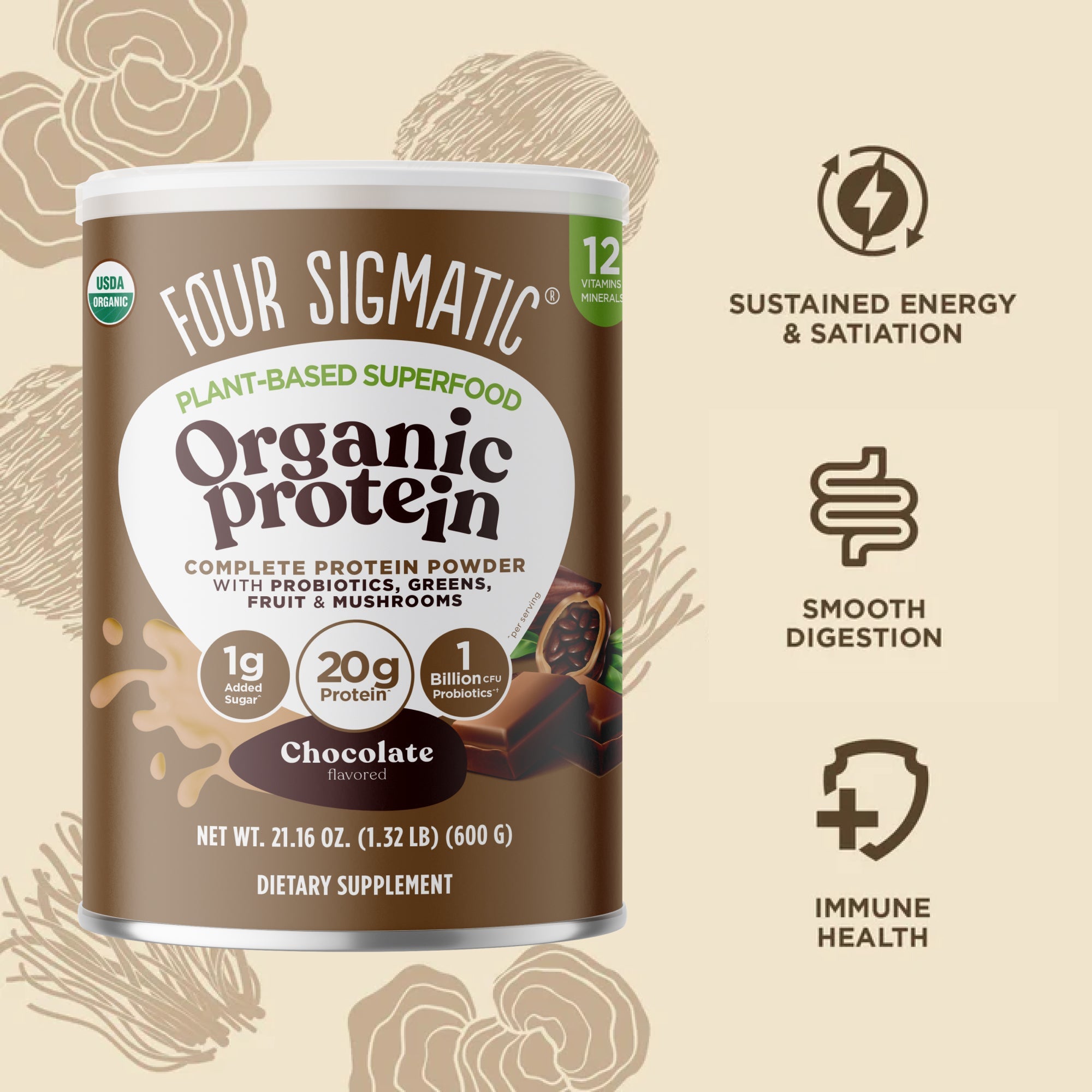 Plant-Based Protein – Chocolate - Chocolate Daily Protein Formula