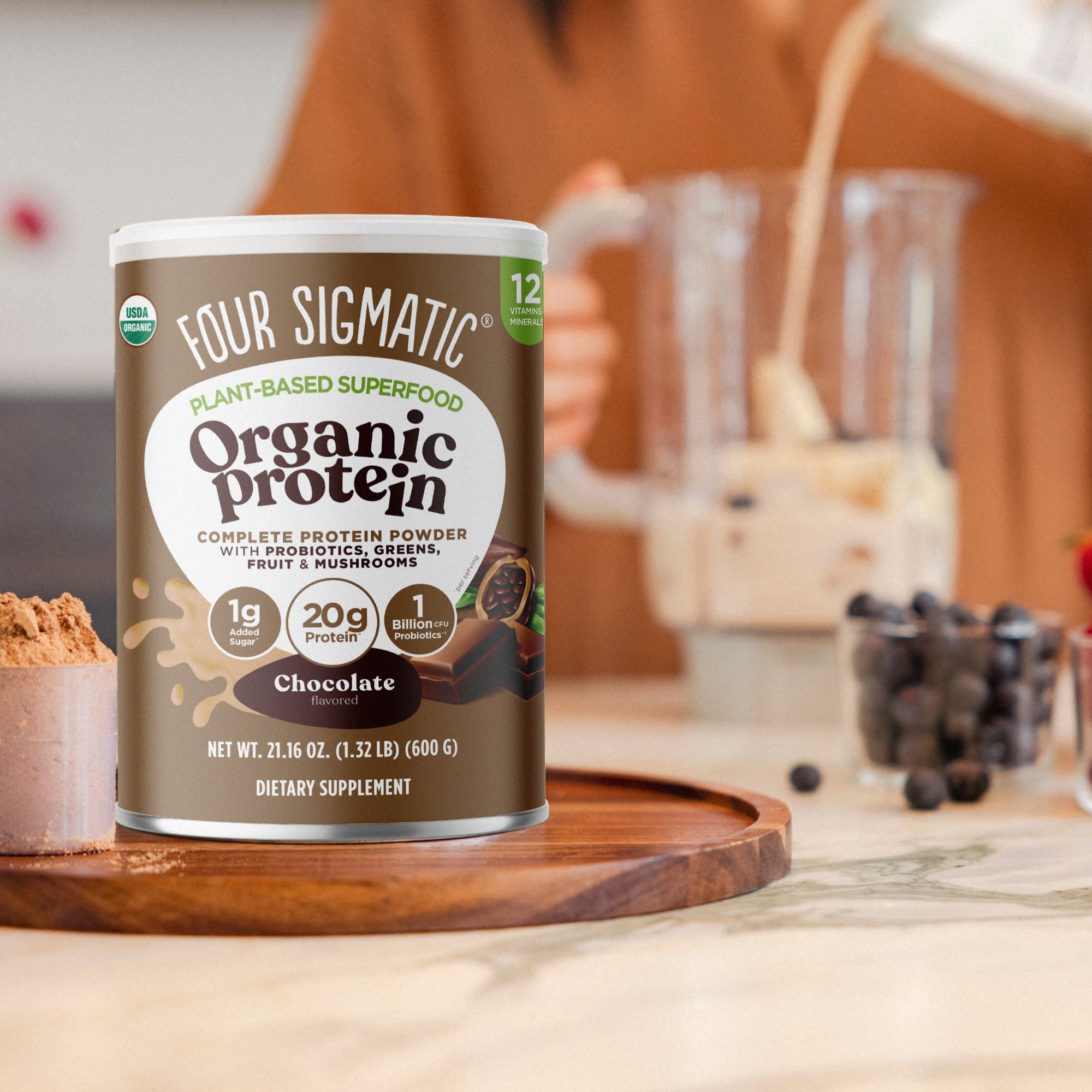 Plant-Based Protein – Chocolate - Chocolate Daily Protein Formula