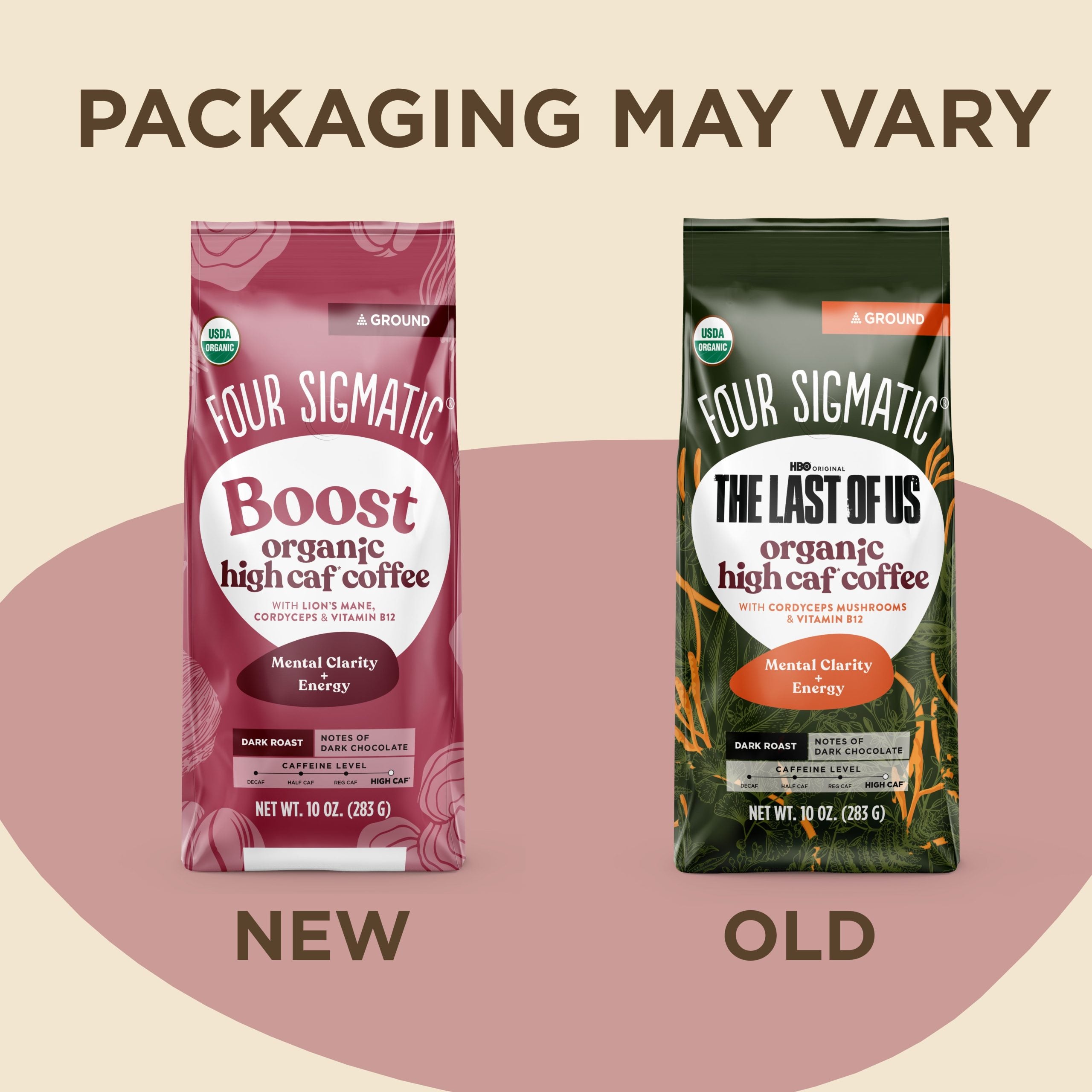 HBO Original The Last Of Us - Organic High Caf Ground Coffee - High Caf Ground Superfood Coffee Blend