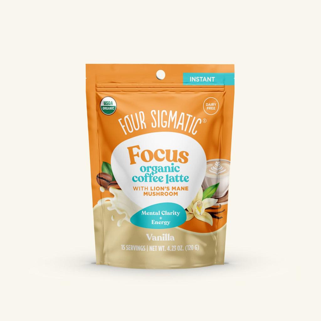 Focus Organic Coffee Latte - Vanilla - Vanilla Coffee Latte Daily Latte Blend
